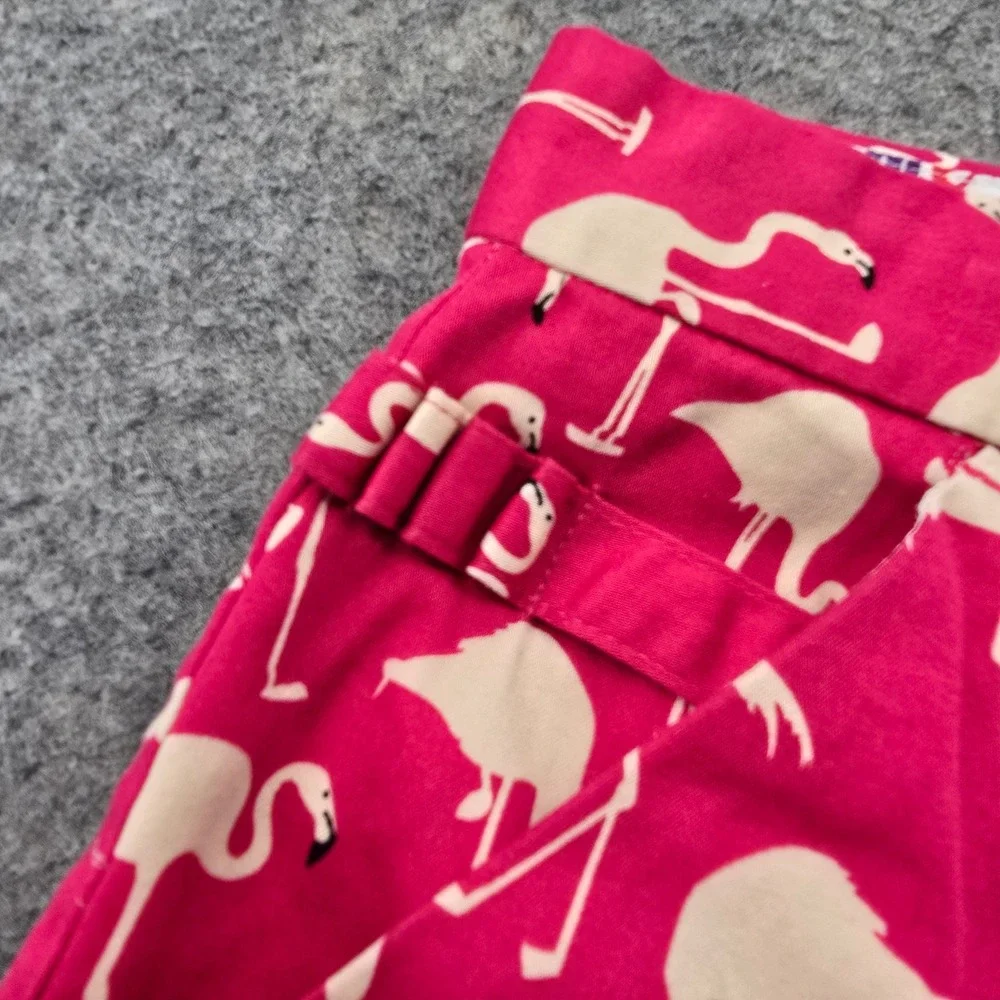 Royal Awesome Mens 34 Golf Shorts Pink Flamingo Print Cotton Blend Tee Holder 9